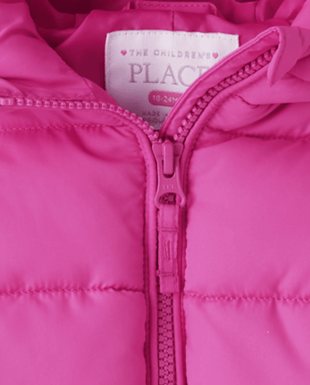Toddler Girls Hooded Puffer Jacket