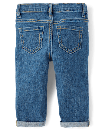 Toddler Girls Roll Cuff Girlfriend Jeans