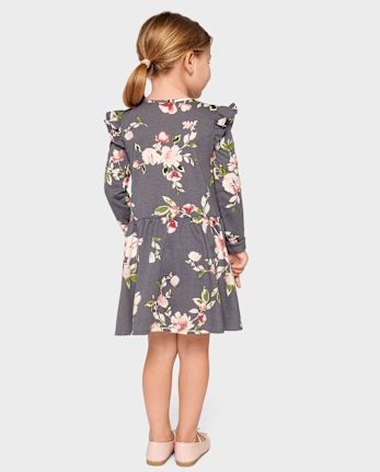 Baby And Niños pequeños Niña Floral Flutter Vestidos