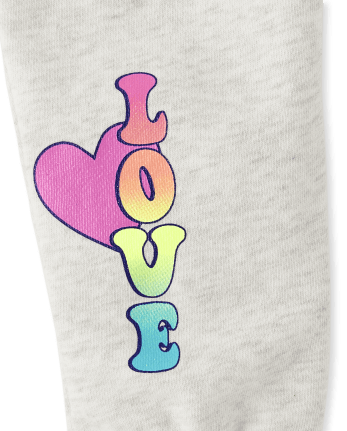 Toddler Girls Love Fleece 2-Piece Outfit Set