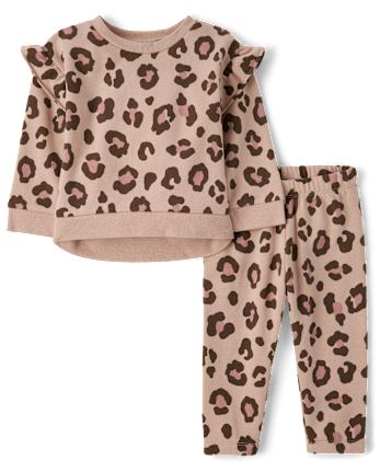 Toddler Girls Leopard 2-Piece Outfit Set