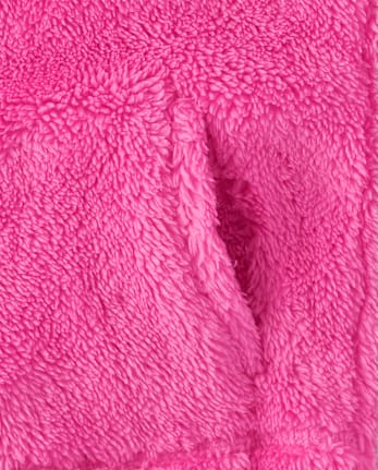 Toddler Girls Bear Sherpa Zip Up Hoodie