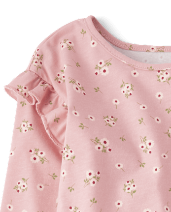 Niños pequeños Niña Floral Conjunto de 2 piezas