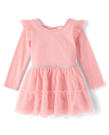 Baby And Toddler Girls Cross Back Tutu Dress