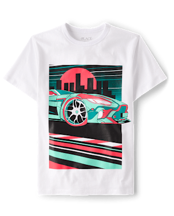 Boys Car City Graphic Tee