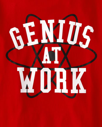 Boys Genius At Work Graphic Tee