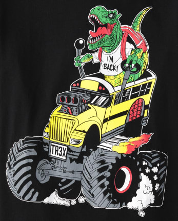 Boys Dino Monster Truck Graphic Tee