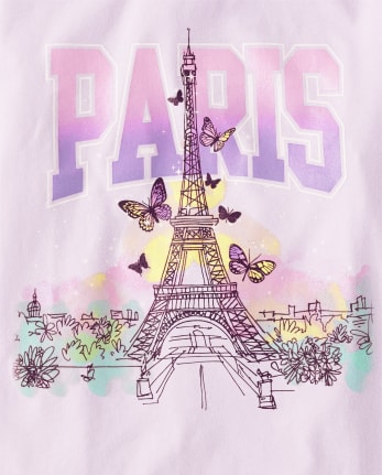 Girls Paris Graphic Tee