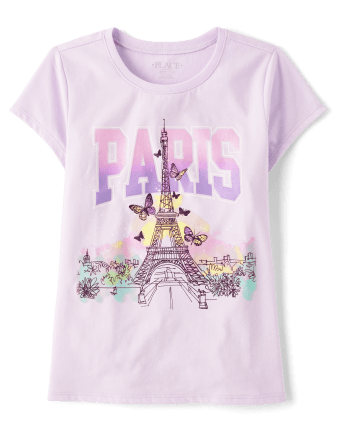 Girls Paris Graphic Tee