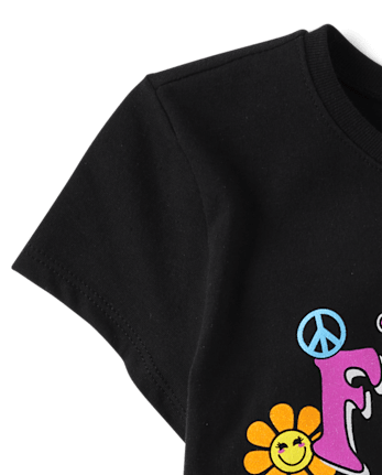 T-shirt graphique « Premier jour d'école » pour filles