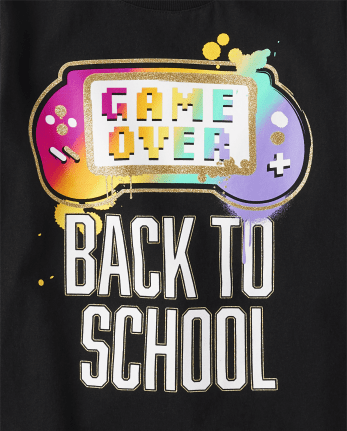 Camisetas estampadas Niña Gamer School