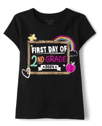 Niña Primer Dia De 2do Grado Camisetas estampadas