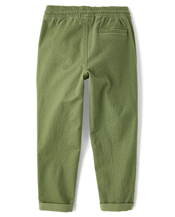 Boys Roll Cuff Pull On Pants