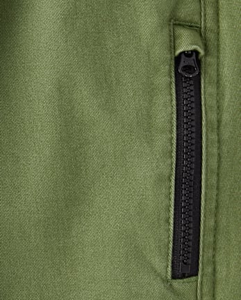 Boys Roll Cuff Pull On Pants