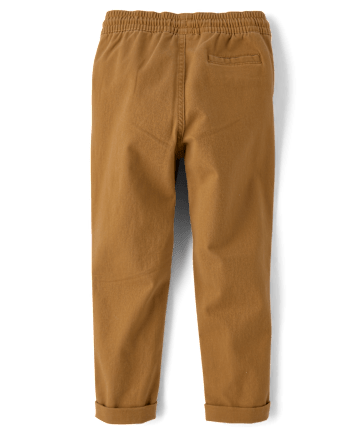 Boys Roll Cuff Pull On Pants
