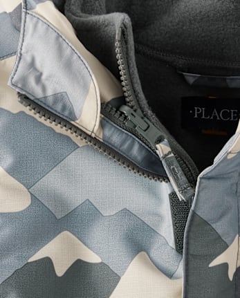 Boys Print Colorblock 3 in 1 Jacket