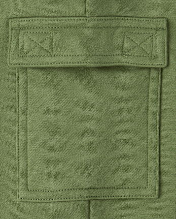Pantalones jogger tipo cargo de polar para niños