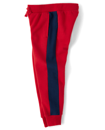 Boys Side Stripe Premium Fleece Jogger Pants
