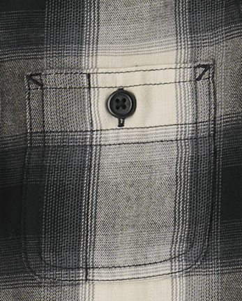 Chemise à carreaux en flanelle pour garçon