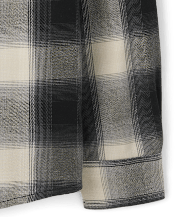 Chemise à carreaux en flanelle pour garçon