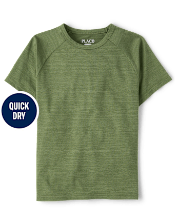 Boys Quick Dry Mesh Raglan Top