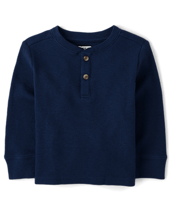 Baby And Toddler Boys Thermal Henley Top