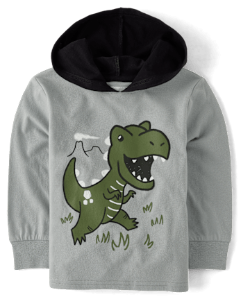 Baby And Niños pequeños Boys Camiseta con capucha estampada