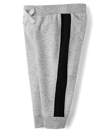 Baby And Toddler Boys Side Stripe Fleece Jogger Pants