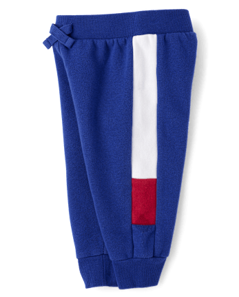 Baby And Toddler Boys Colorblock Premium Fleece 2-Piece Outfit Set