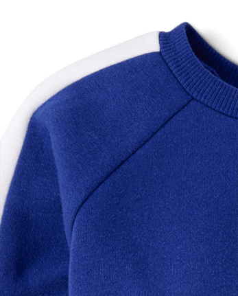 Baby And Toddler Boys Colorblock Premium Fleece 2-Piece Outfit Set