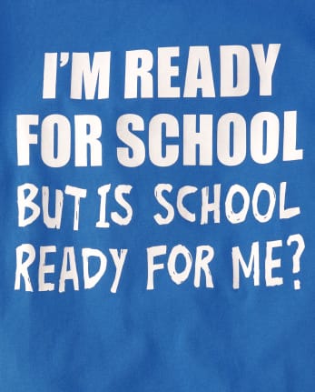 T-shirt graphique « Prêt pour l'école » pour garçons
