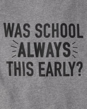 Camiseta con gráfico temprano de la escuela para niños