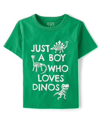 Baby And Toddler Boys Love Dinos Graphic Tee