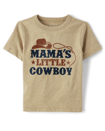 Baby And Toddler Boys Short Sleeve Little Cowboy Graphic Tee BROWN The Children s Place