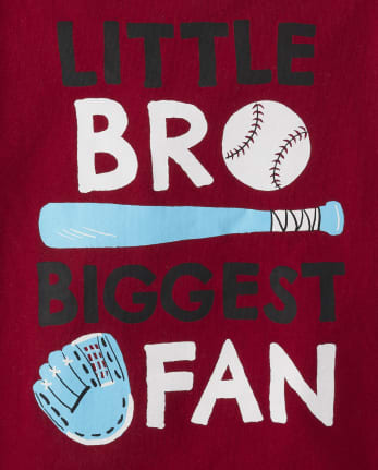 Camiseta con gráfico Biggest Fan para bebés y niños pequeños