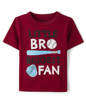 Camiseta con gráfico Biggest Fan para bebés y niños pequeños