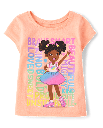 Baby And Toddler Girls School Girl Graphic Tee