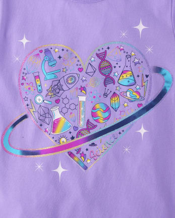 Girls Icon Heart Graphic Tee