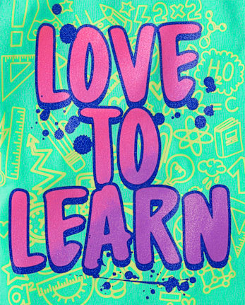 Girls Love To Learn Graphic Tee