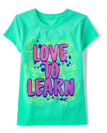 Girls Love To Learn Graphic Tee