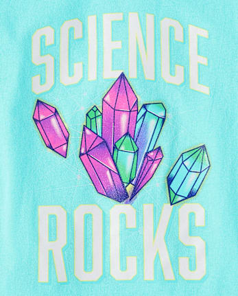 Girls Science Rocks Graphic Tee