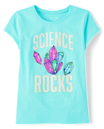 Girls Science Rocks Graphic Tee