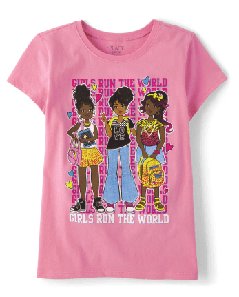 Girls Run The World Graphic Tee