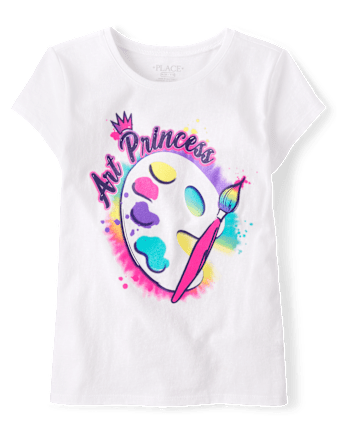 Girls Art Princess Graphic Tee