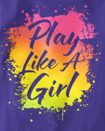 Camiseta gráfica Las niñas juegan como una niña