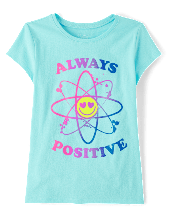 Girls Always Positive Graphic Tee