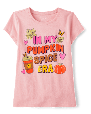 Girls Pumpkin Spice Era Graphic Tee