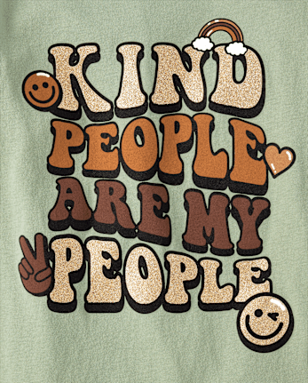 Girls Kind People Graphic Tee