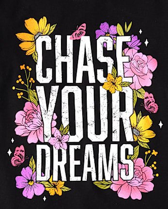 Niña Chase Your Dreams Camisetas estampadas