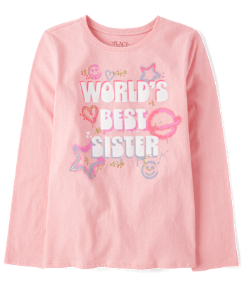 Girls Best Sister Graphic Tee